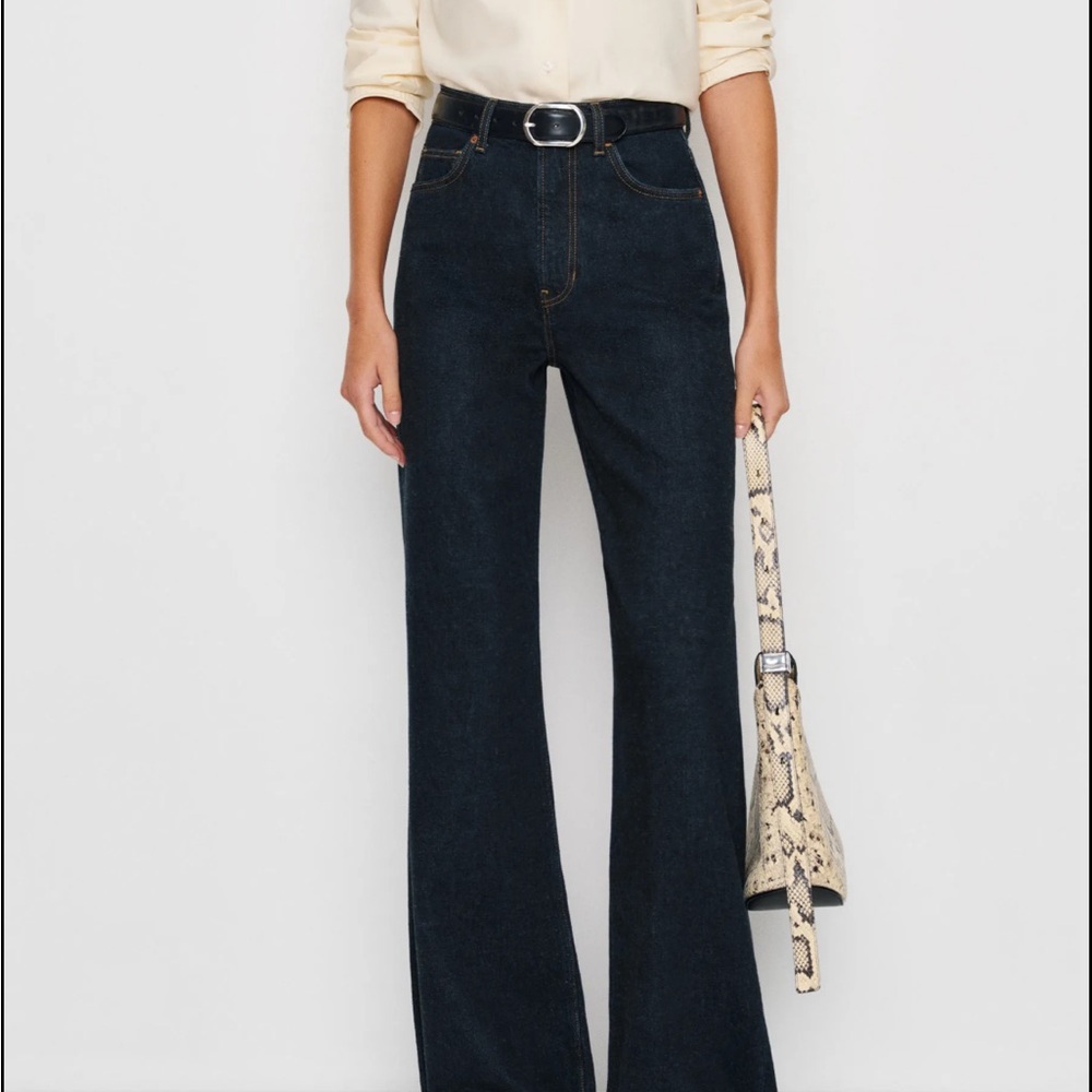 reformation Cary High Rise Slouchy Wide Leg Jeans